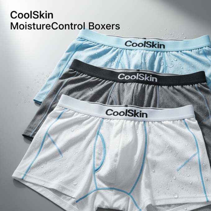 CoolSkin MoistureControl Boxers(Set of 3)