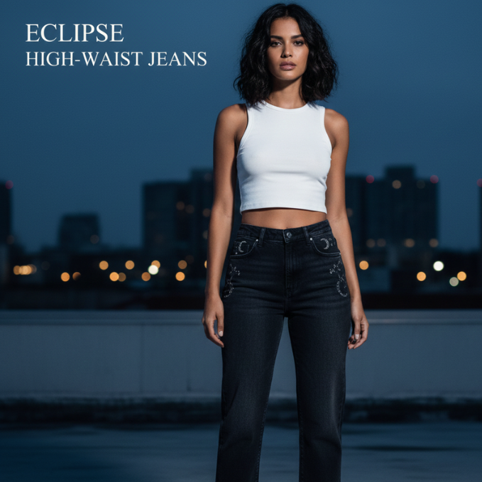 Eclipse High-Waist Jeans