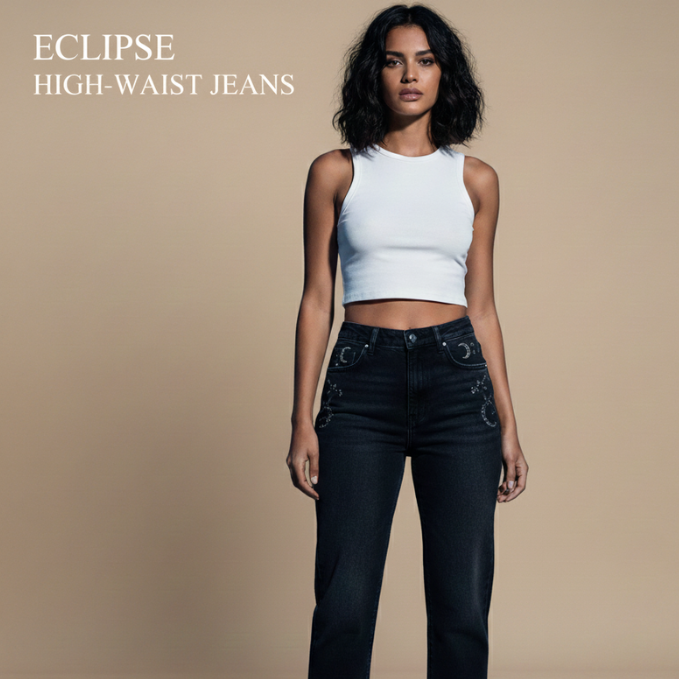 Eclipse High-Waist Jeans