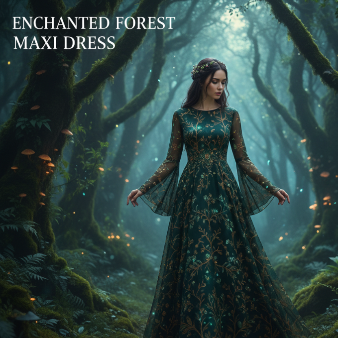 Enchanted Forest Maxi Dress