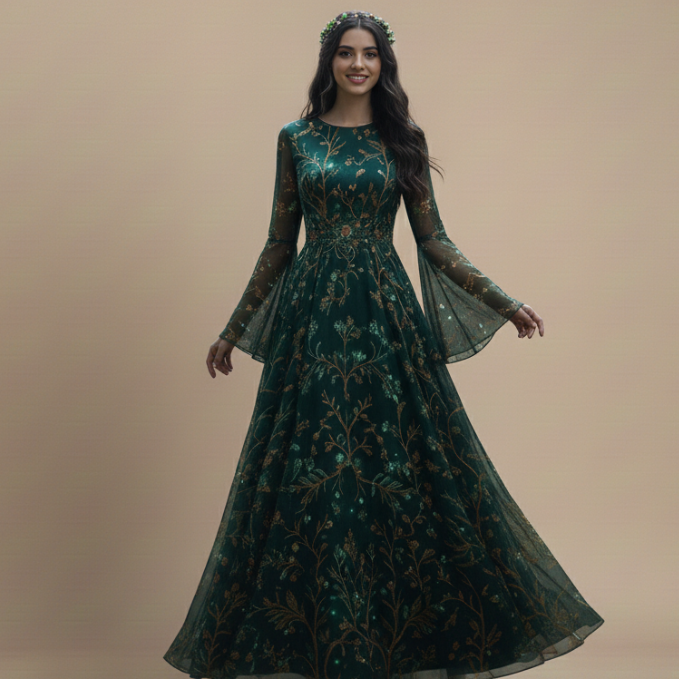 Enchanted Forest Maxi Dress