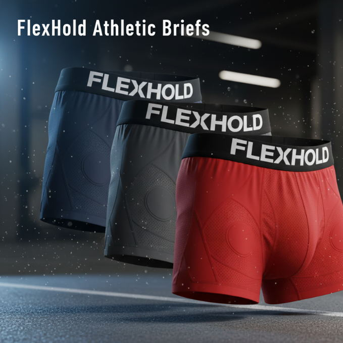 FlexHold Athletic Briefs(Set of 3)
