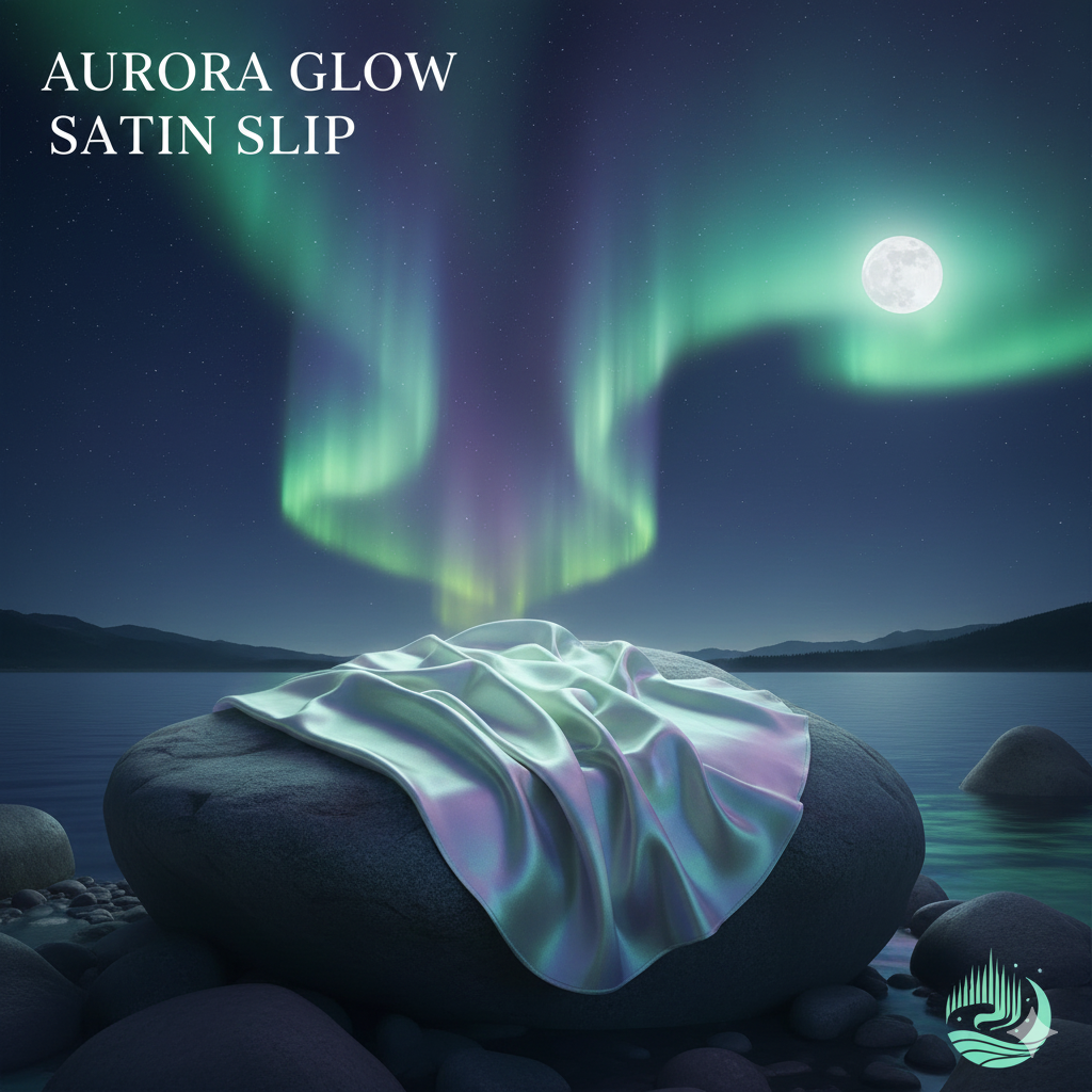Aurora Glow Satin Slip
