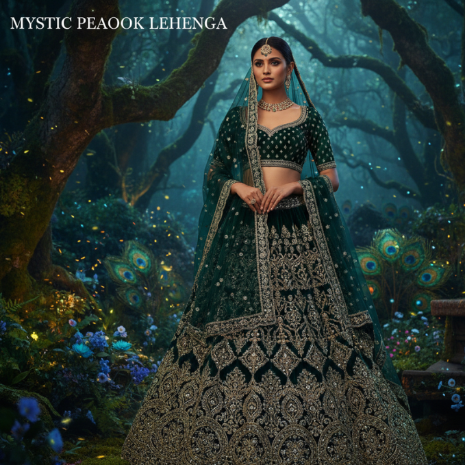 Mystic Peacock Lehenga