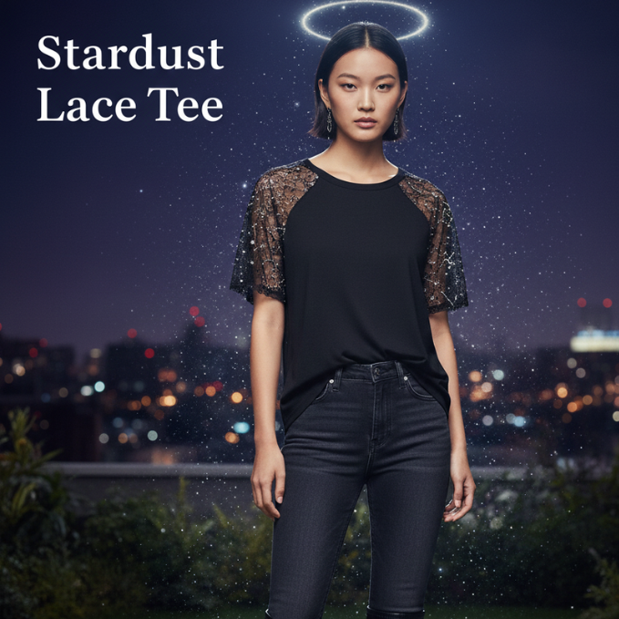 Stardust Lace Tee