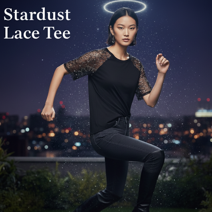 Stardust Lace Tee