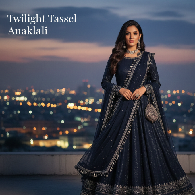 Twilight Tassel Anarkali