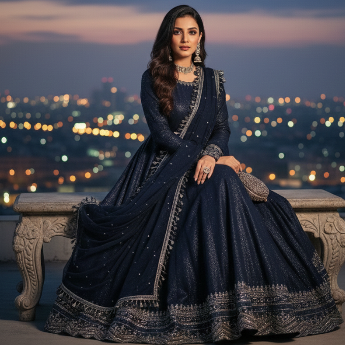 Twilight Tassel Anarkali
