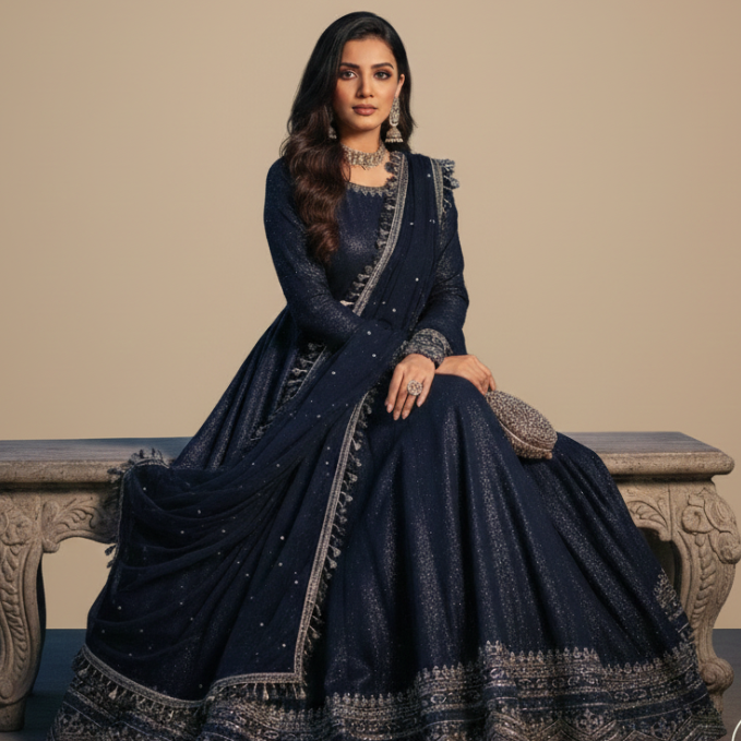 Twilight Tassel Anarkali