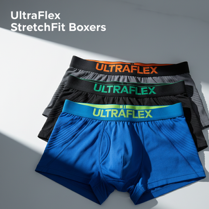 UltraFlex StretchFit Boxers(Set of 3)