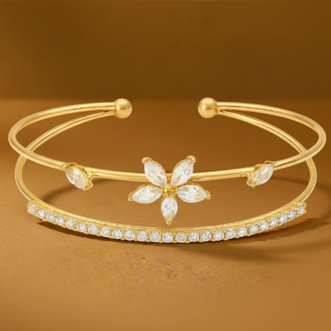 Floral Adjustable Bangle