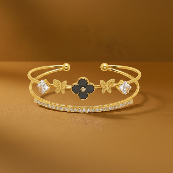 Butterfly Charm Bangle