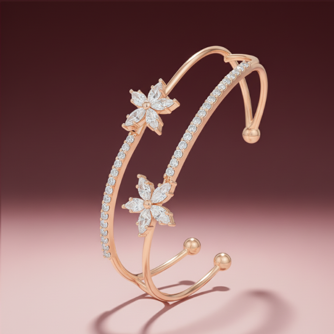 Roséluxe Floral Cuff