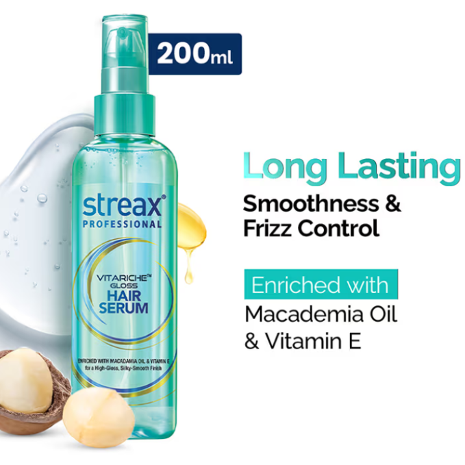 Streax Professional Vitariche Gloss Hair Serum 100ml