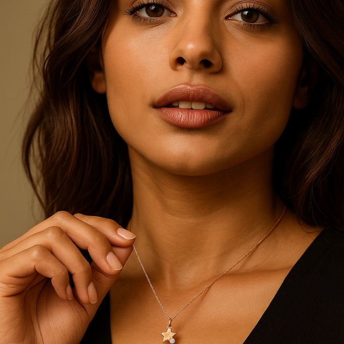 Accent Heart Halo Medallion Necklace Combo