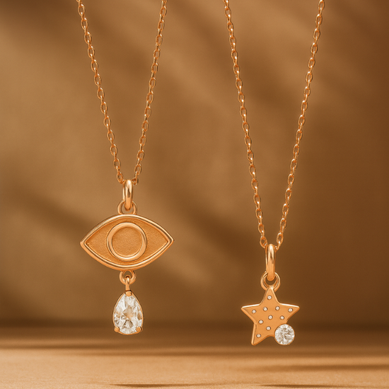 Accent Heart Halo Medallion Necklace Combo