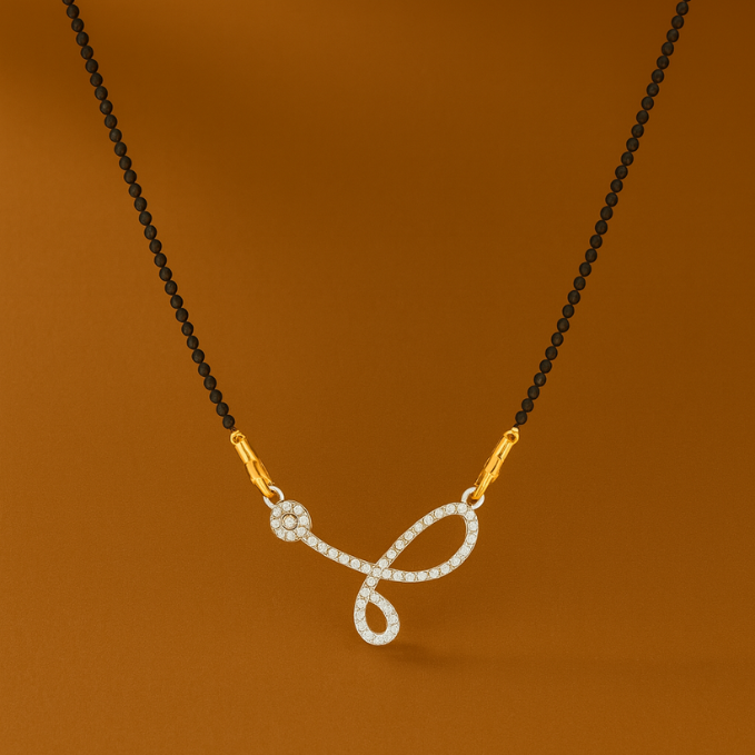 Signature Chain with Twin Bird Pendant & Crystal Accents