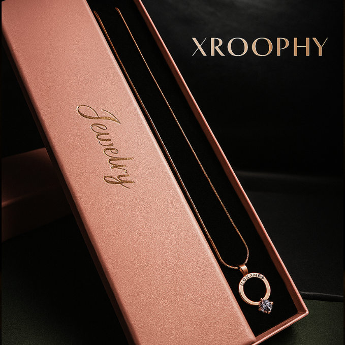 Twin Halo Heart Medallion Necklace