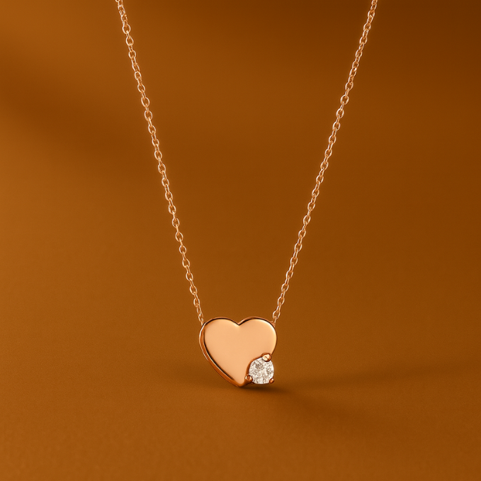 Heart Accent Pendant Necklace