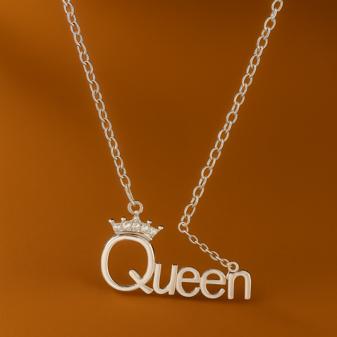 Queen Crown Pendant Necklace