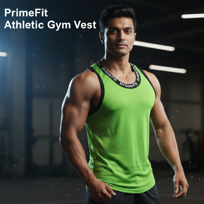 PrimeFit Athletic Gym Vest(Set of 2)