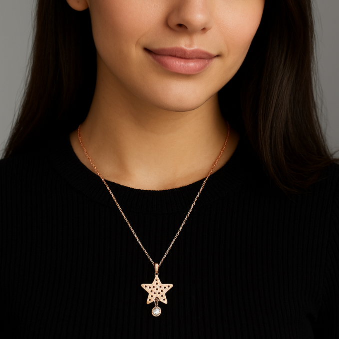 Evil Eye Star Teardrop Necklace Combo