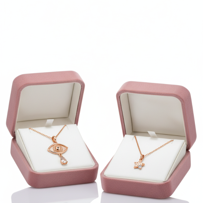 Evil Eye Star Teardrop Necklace Combo