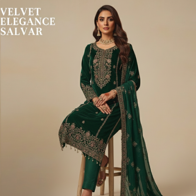 Velvet Elegance Salwar