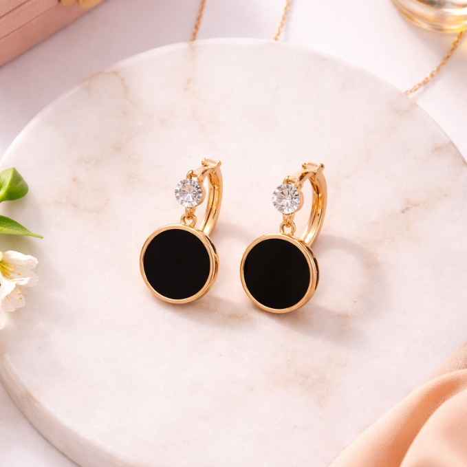 Lunar Glow Oval Earrings
