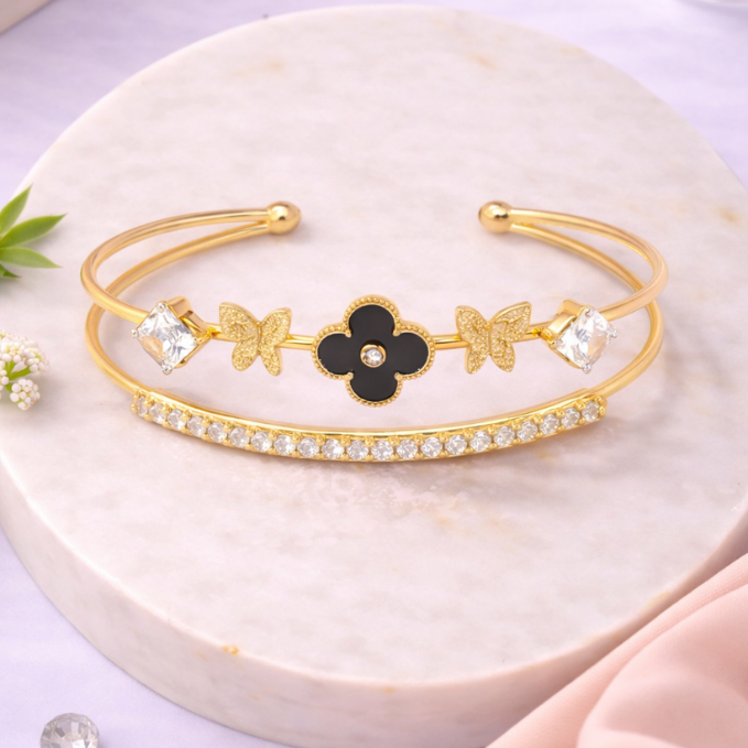 Butterfly Charm Bangle