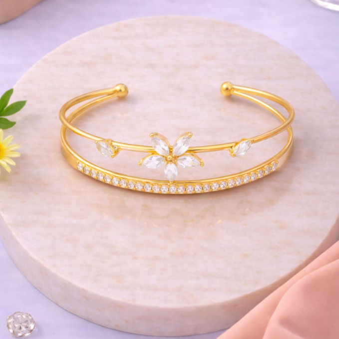Floral Adjustable Bangle