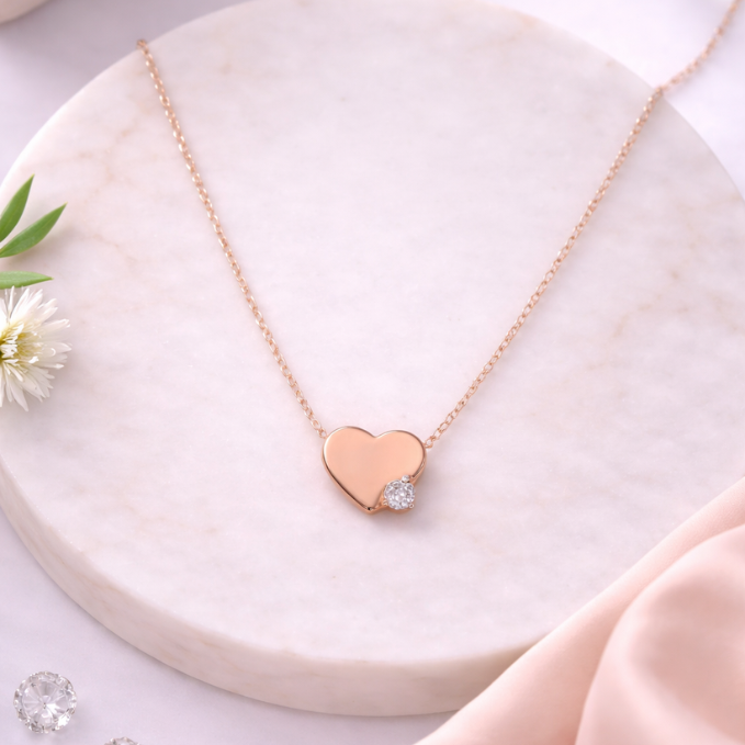 Heart Accent Pendant Necklace