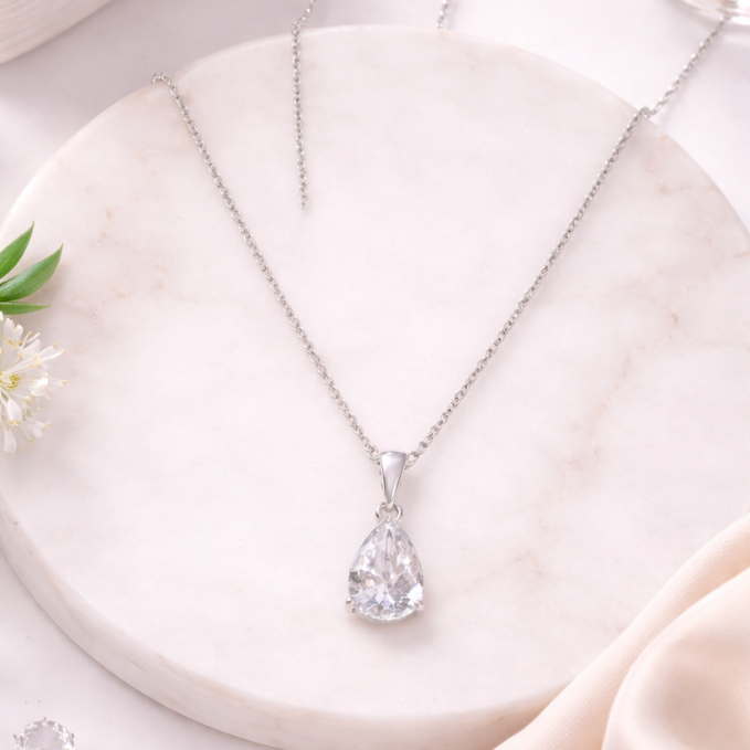 Teardrop Pendant Necklace