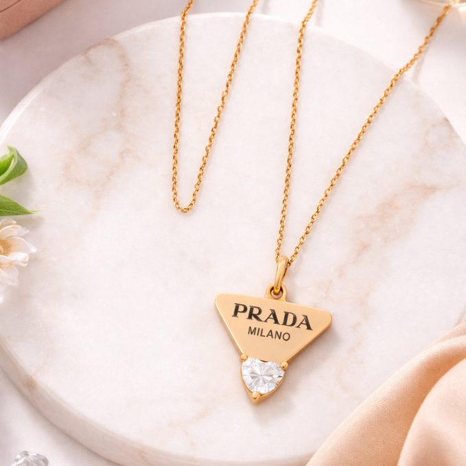 Triad Rose Pendant Necklace