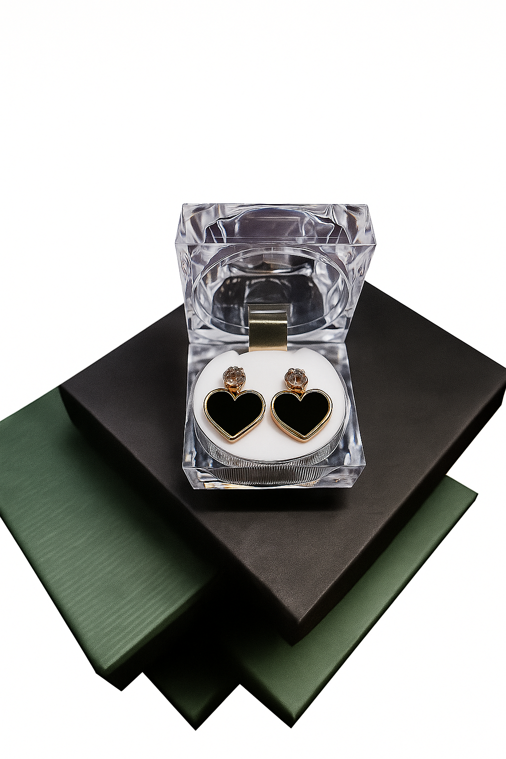 Hexa Glow Triangle Earrings